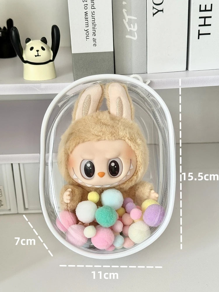 Labubu Doll Bag - Dustproof & Transparent Cover-9