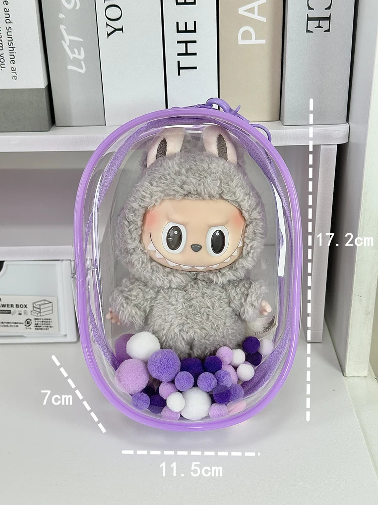 Labubu Doll Bag - Dustproof & Transparent Cover-16