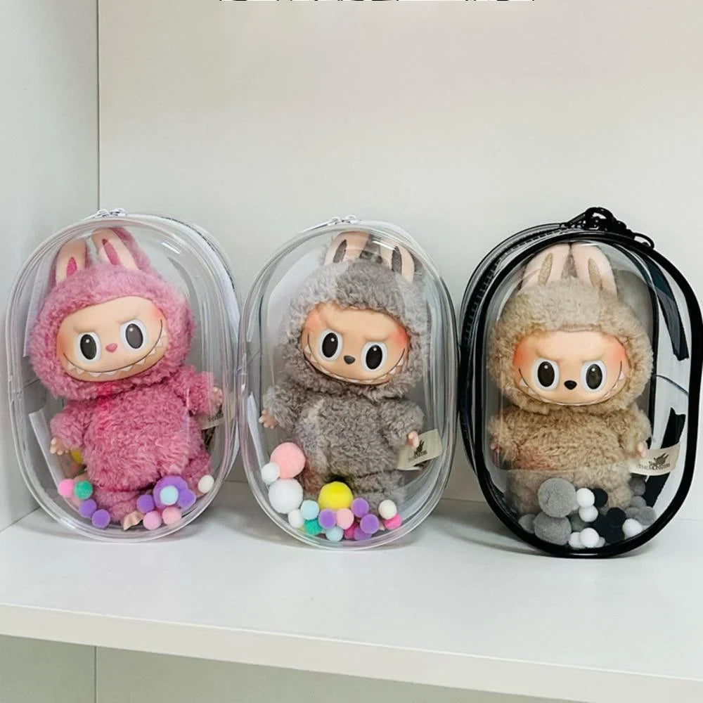 Labubu Doll Bag - Dustproof & Transparent Cover-1