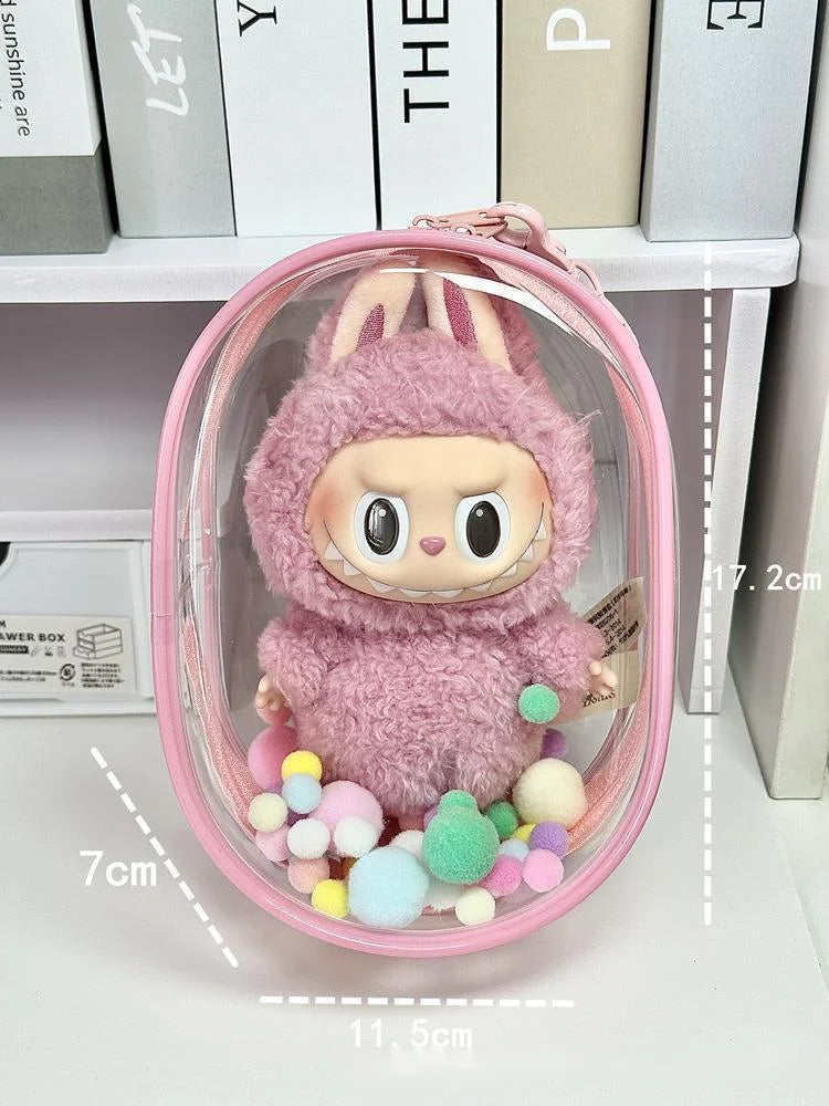 Labubu Doll Bag - Dustproof & Transparent Cover-4