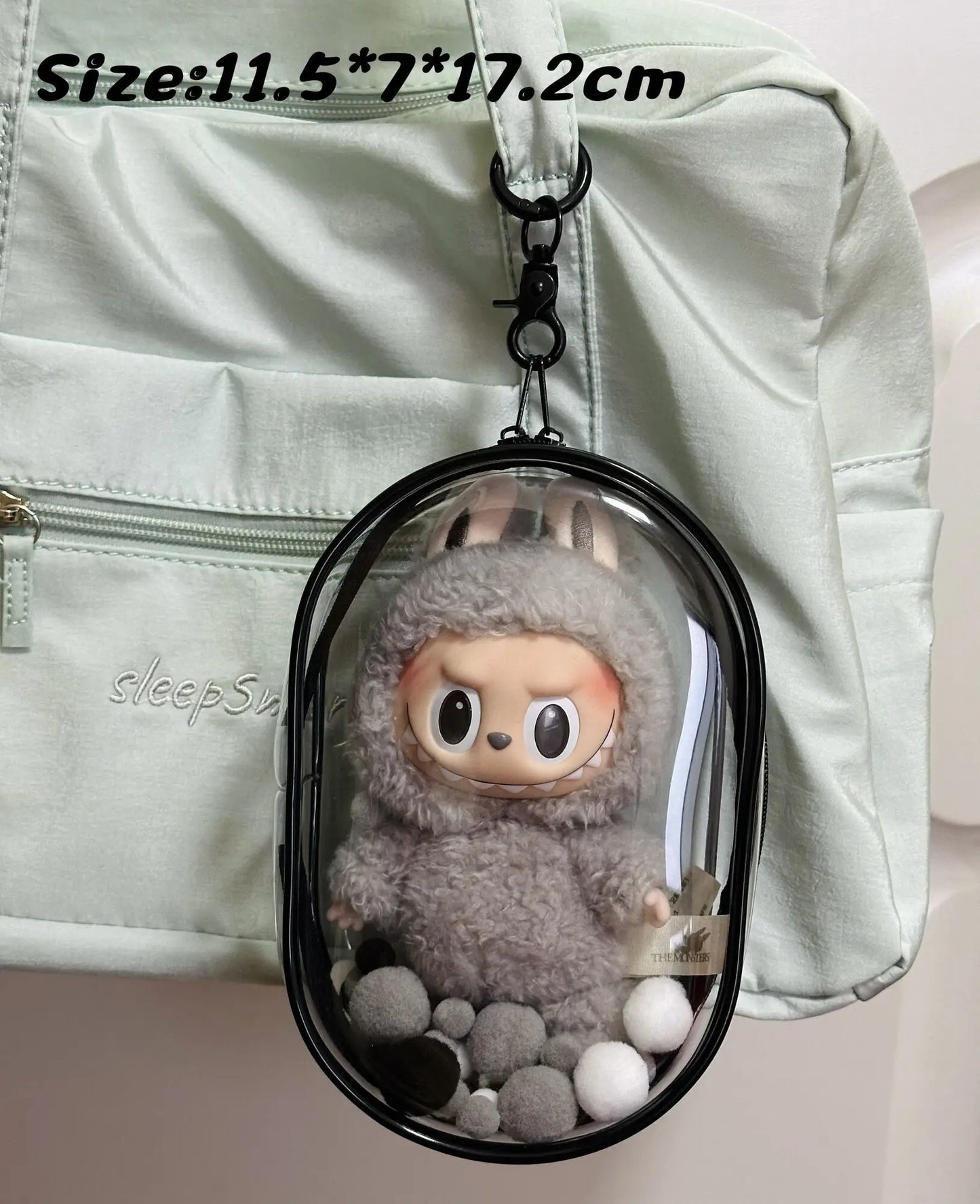 Labubu Doll Bag - Dustproof & Transparent Cover-11