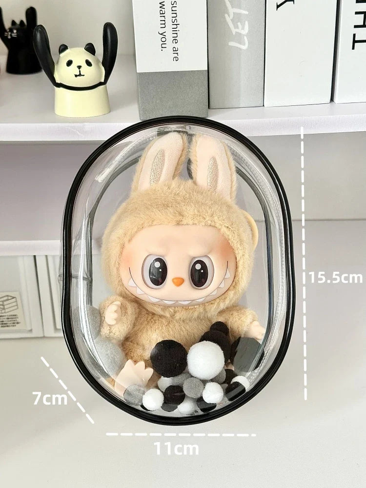 Labubu Doll Bag - Dustproof & Transparent Cover-6