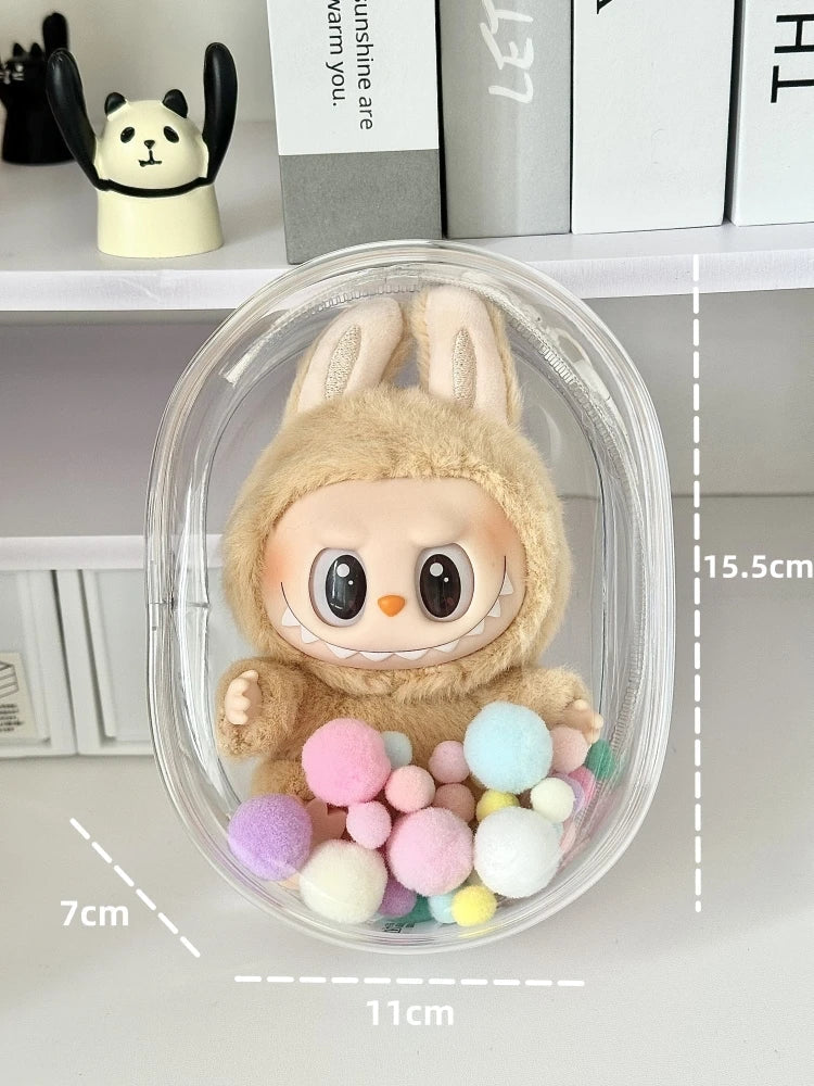 Labubu Doll Bag - Dustproof & Transparent Cover-8